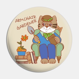 Armchair Gardener Woman Pin