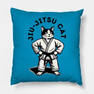 Jiu-Jitsu Cat Pillow