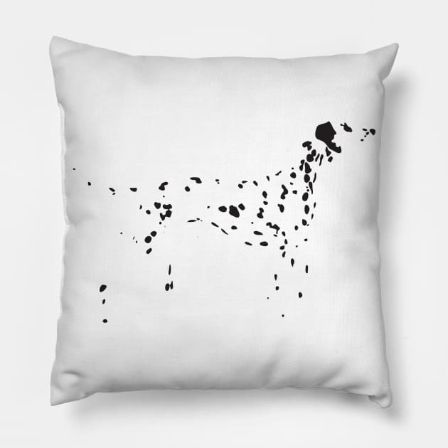 Dalmatian Spots Pillow by ClarkStreetPress