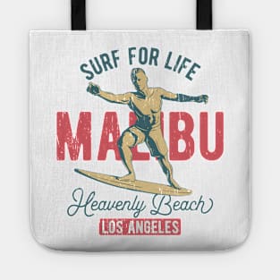 Malibu Surfing retro Tote