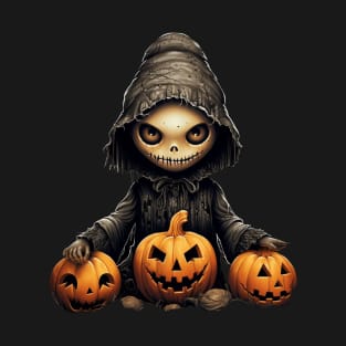 Evil Pumpkin Doll Halloween T-Shirt