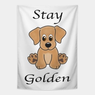 Stay Golden Dog Tapestry