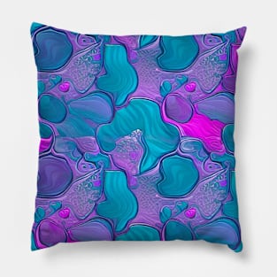 Melty Molten Metal Mermaid Mix | Pink | Cerulean Pillow