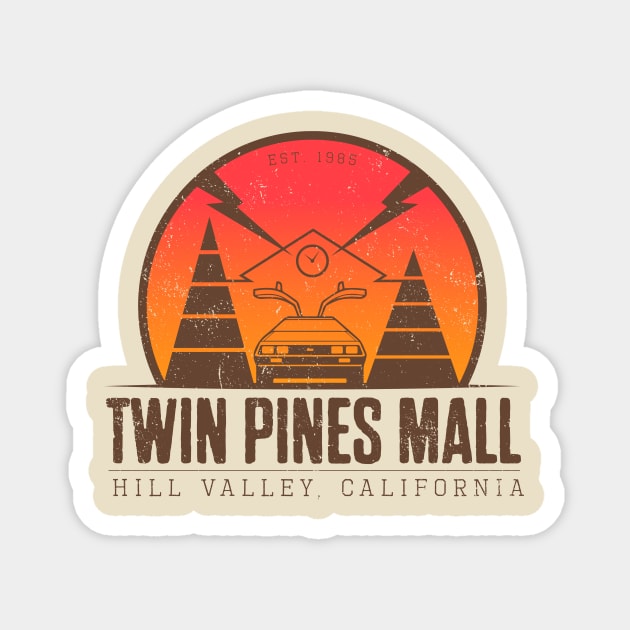 Twin Pines Mall Tshirt from Back to the Future Magnet by Stephens Creative