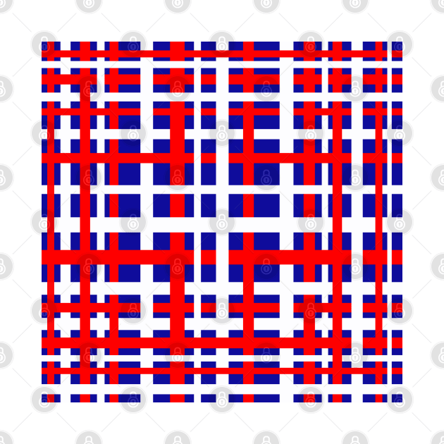 Patriotic Interlocking Stripes by BlakCircleGirl