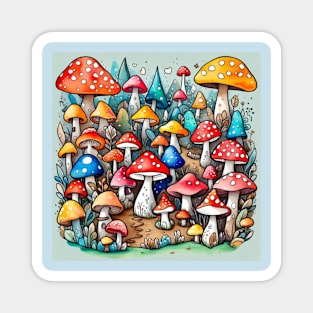 Mushrooms gift ideas Magnet