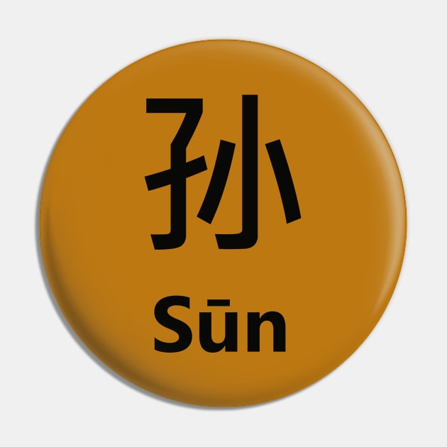 Chinese Surname Sūn Pin by MMDiscover