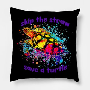 Abstract Turtle Pillow