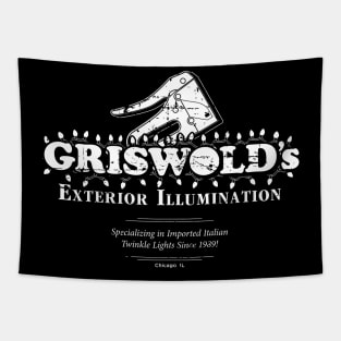 Griswold's Exterior Illumination (white) Tapestry