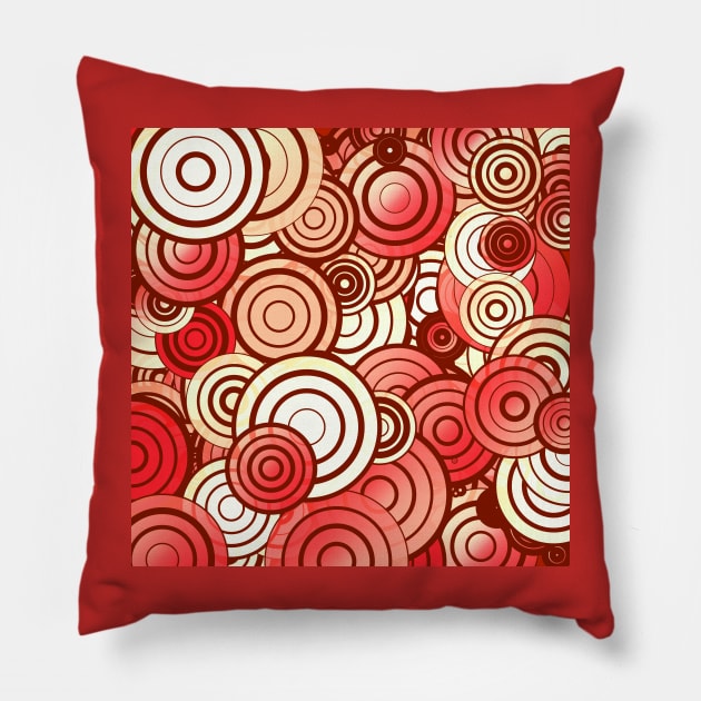 Layered circles Pillow by Gaspar Avila