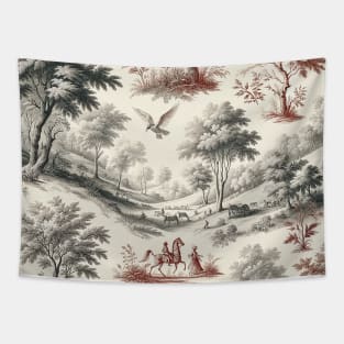 Pastoral Harmony: A Toile de Jouy Tale Tapestry