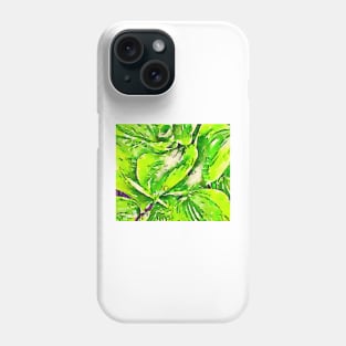 Tropical inspired hosta print Phone Case