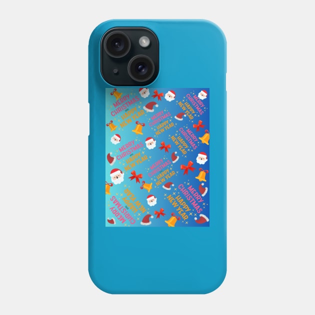 HAPPY NEW YEAR AND HAPPY CHRISTMAS Phone Case by Good Luck to you