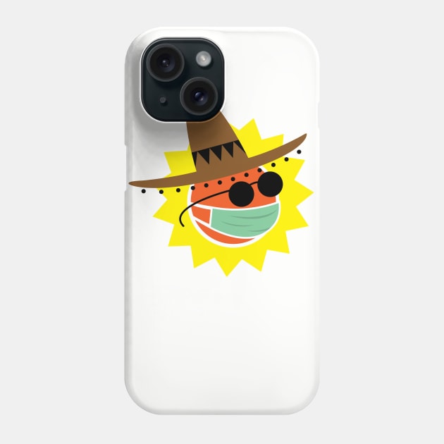 Tico Phoenix Sun Masked Phone Case by LunaGFXD