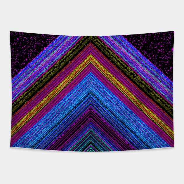 Electric Mountain Blue Tapestry by BlakCircleGirl