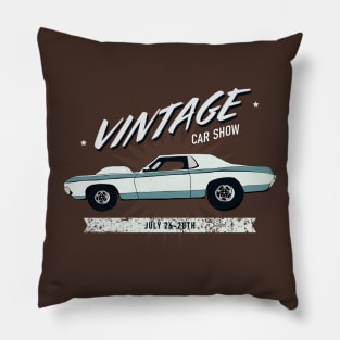 Vintage Car Show Pillow