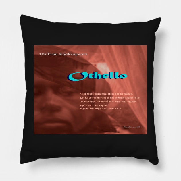 Othello--Let us be conjunctive in our revenge Pillow by KayeDreamsART