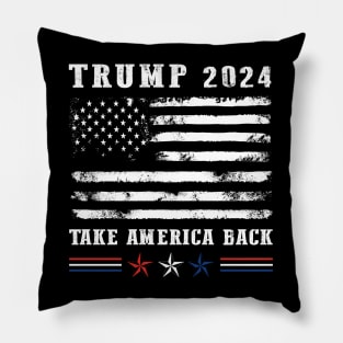 Trump 2024 Take America Back American Pillow