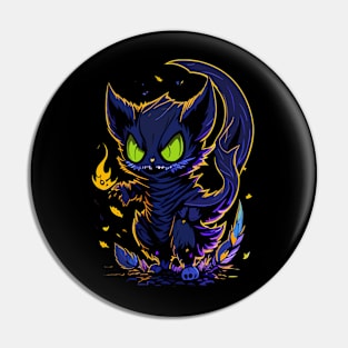 Adorable Feline Ghost Pin