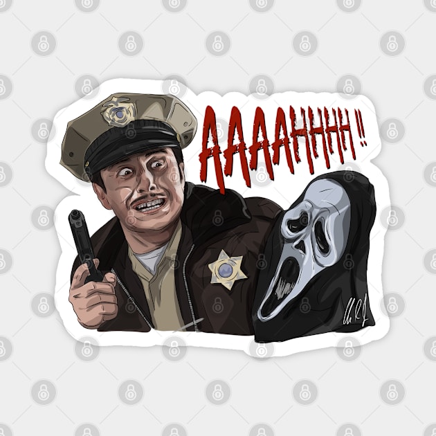 Scream: Dewey Got Scared Magnet by 51Deesigns