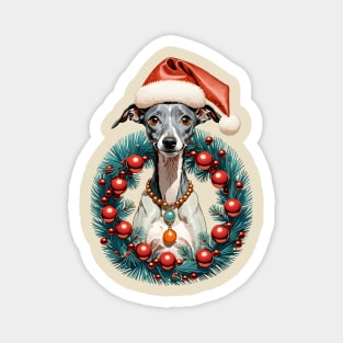 Xmas Greyhound Magnet