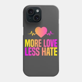 More Love Less Hate Phone Case