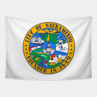 Sacramento Flag Seal Tapestry