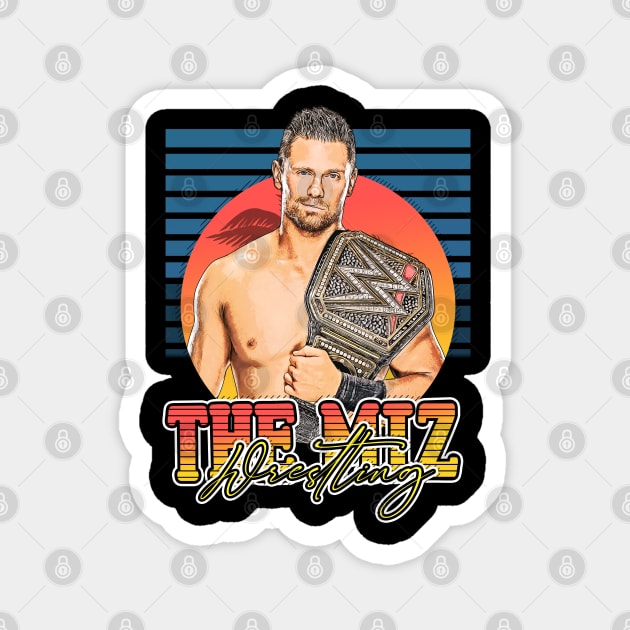 Retro Style Flayer The Miz Wrestling Magnet by Now and Forever