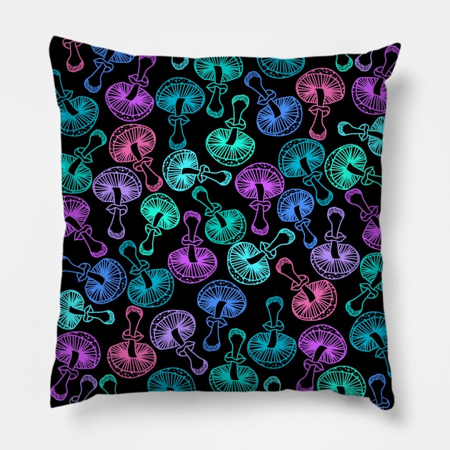 Mushroom Pattern Pillow by srojas26