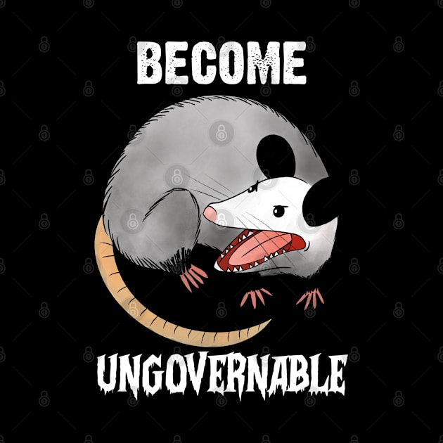 Become Ungovernable Funny Raccoon by alexwestshop