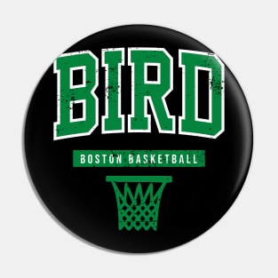 Vintage Bird Basketball Boston Warmup Pin