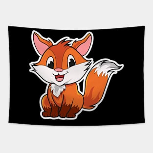 Fox Cartoon Tapestry