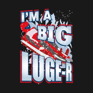 Luge Lover Sledding Gift Idea T-Shirt
