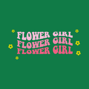 Flower Girl Retro Design T-Shirt