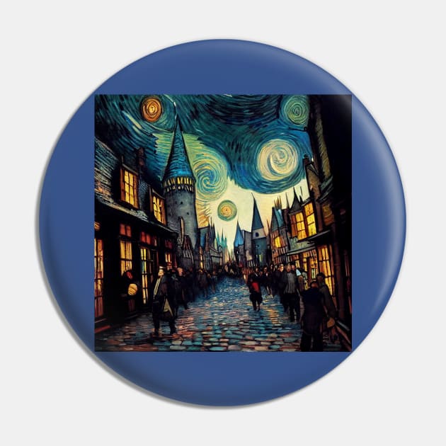 Starry Night in Diagon Alley Pin by Grassroots Green