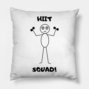 HIIT Squad Sly the Stick Guy Pillow