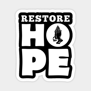 'Restore Hope' Refugee Care Shirt Magnet