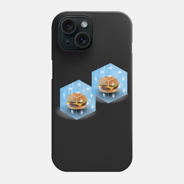 Cheeseburger in a Pair of Dice Phone Case by DavidLoblaw