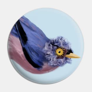 Sulphur-billed Nuthatch + Amazing Grey Poppy Pin