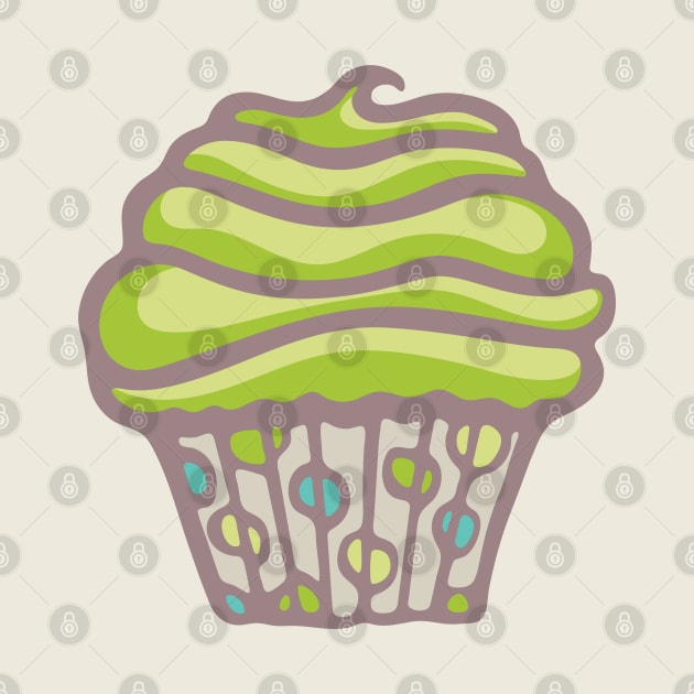 POLKA DOT CUPCAKE DREAMS Party Lime Green Buttercream Icing - UnBlink Studio by Jackie Tahara by UnBlink Studio by Jackie Tahara