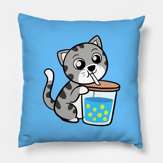 Boba Cat Pillow by WildSloths