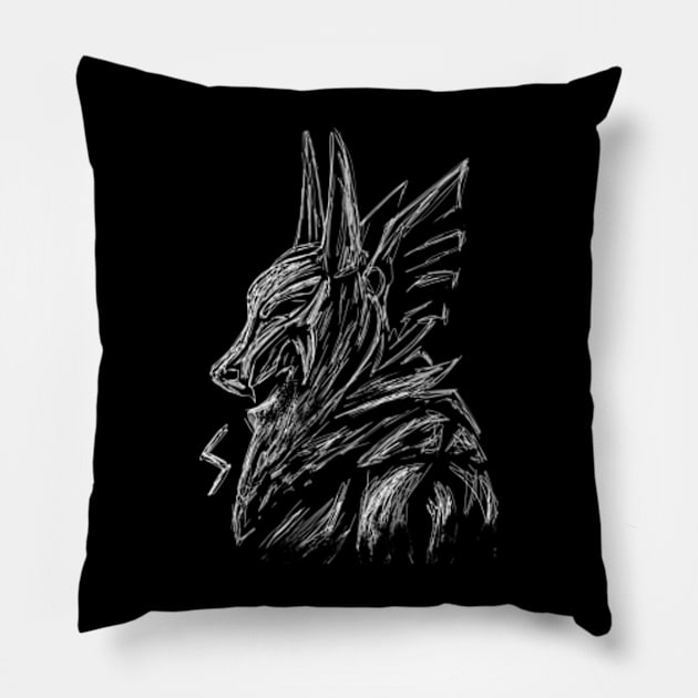 god of destruction seth Pillow by Ryumerch