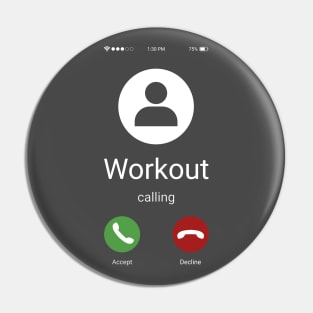 Workout calling Pin