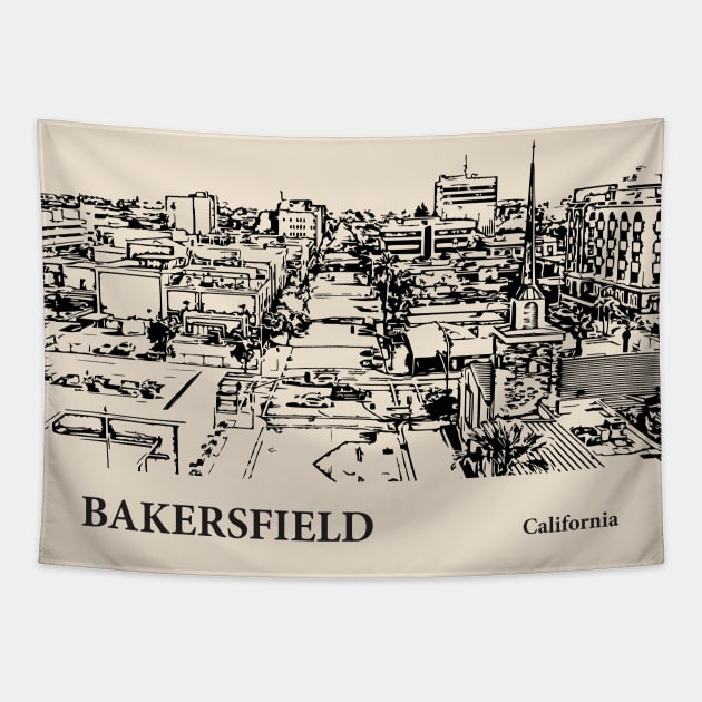 Bakersfield - California Tapestry by Lakeric