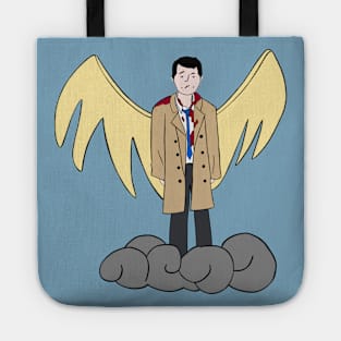 Supernatural Cartoon Angel Castiel TV Tote