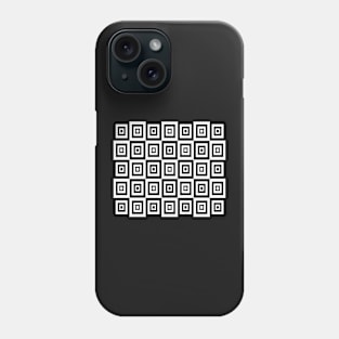 Abstract geometric pattern - black and white. Phone Case