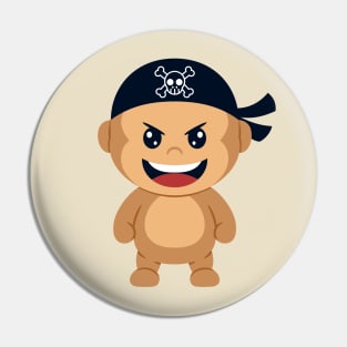 cute monkey pirates Pin