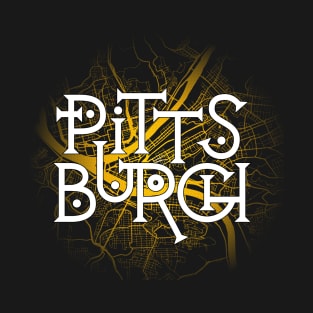 Pittsburgh Techy map T-Shirt