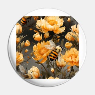 Honeycomb and Bee Pattern 20 Pin