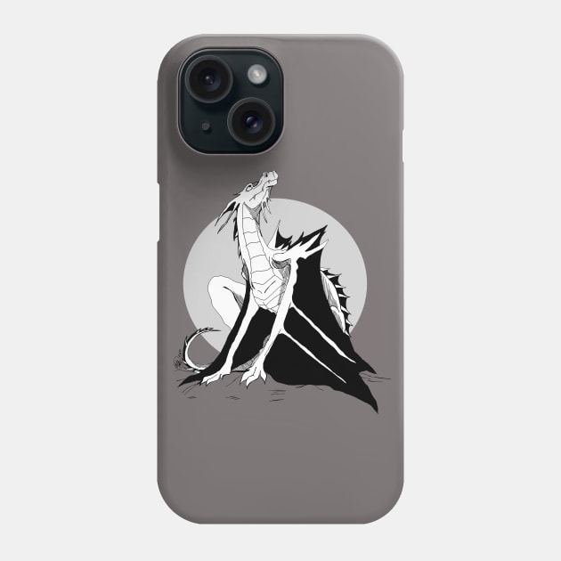 Dragon Looking Skyward Phone Case by MelissaKleynowskiArt